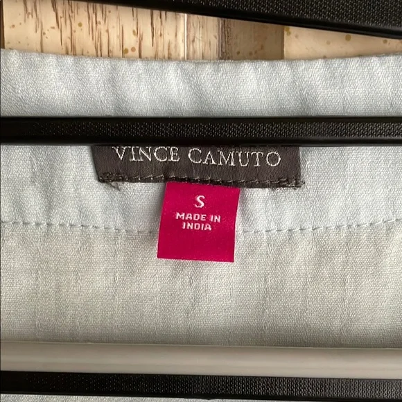 Vince Camuto Blue Boxy Crop T-Shirt - Picture 2 of 6